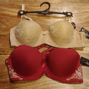 NWT Set of 2 Rene Rofe 34B Bras